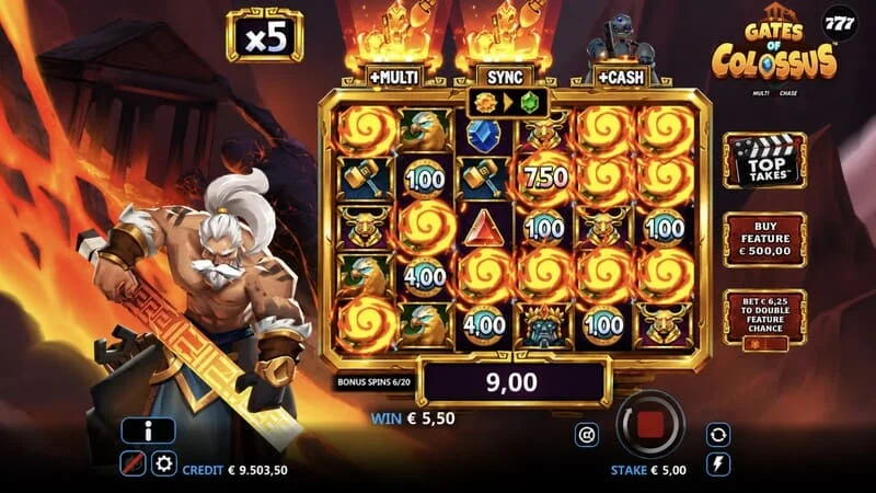 Gates of Colossus MultiChase - dobitna kombinacija u glavnoj igri